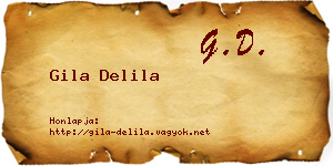 Gila Delila névjegykártya